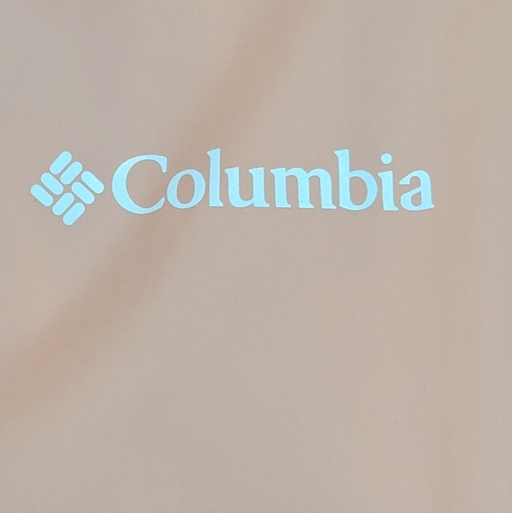Columbia XL Light Peach Windbreaker In Pristine Condition Very Lightweight - Picture 7 of 14